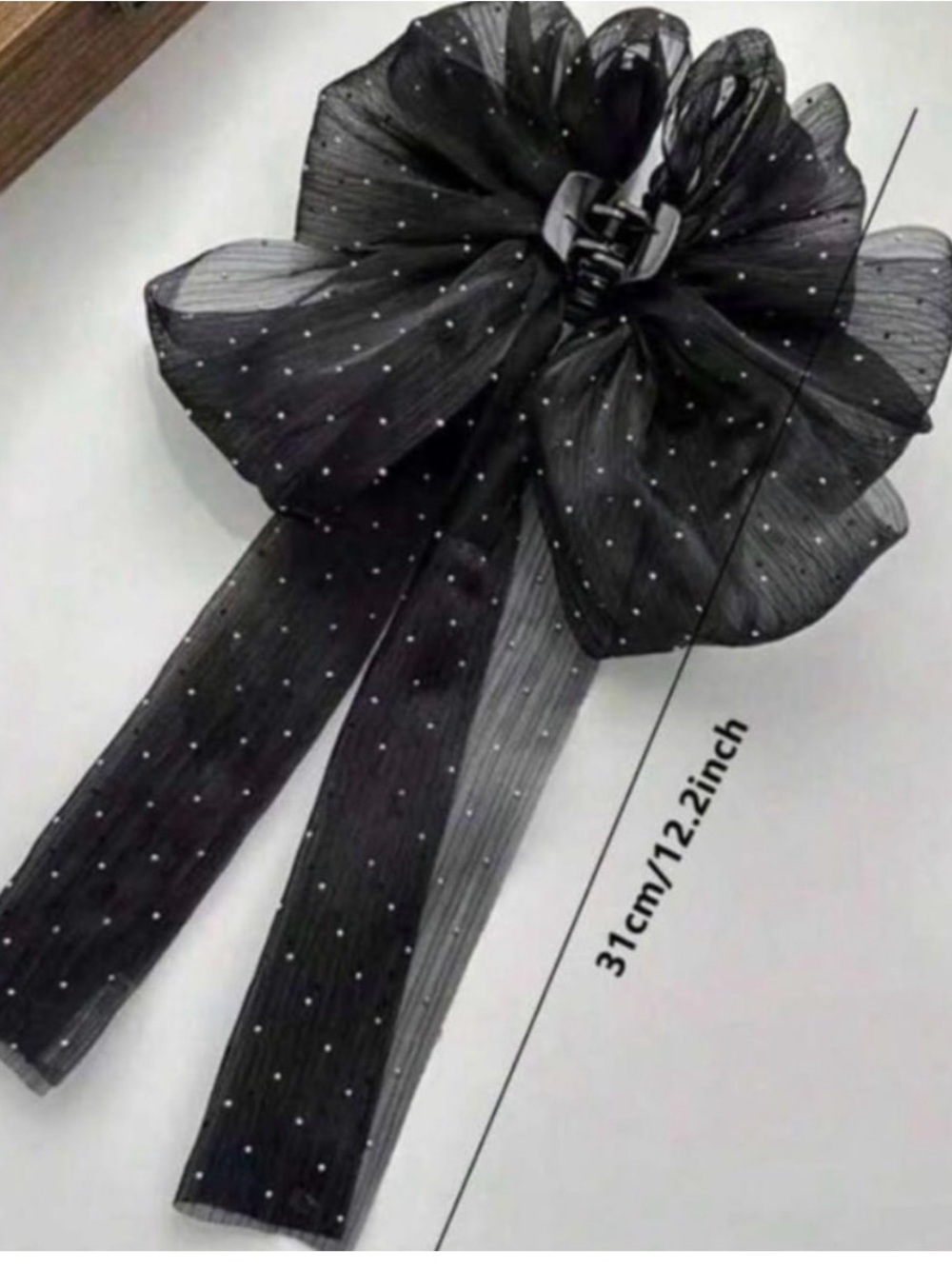 Hair Clip with rhinestones - Picture 2 of 2